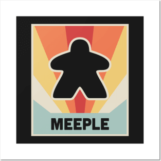 Vintage MEEPLE Boardgame Design Posters and Art